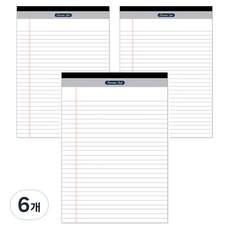 Formtec A4橫線筆記本 NP-3232, 6個, 白色, 50張