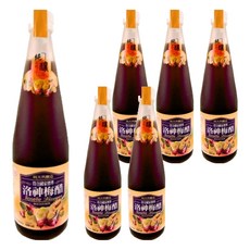 崇德發 洛神梅醋, 五倍濃縮醋 糯米醋基底, 500ml, 6瓶