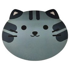 home KENGTAI 超吸水造型門墊, 1個, 藍色貓