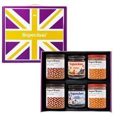 슈퍼잼 블루베리잼 + 스트로베리잼 + 피넛버터 크런키잼 2p + 피넛버터 스무스 2p 선물세트 C, 1.624kg, 1세트