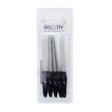 BELOTTY 藍寶石美甲銼刀 5支, 黑色, 1組