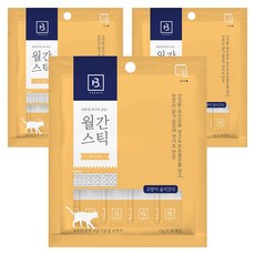브리더랩 하루에 하나씩 월간스틱 고양이 간식, 닭가슴살, 330g, 3개 닭가슴살, 330g, 3개