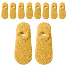 日式加厚絨毛隱形襪5雙 黃色 柔軟舒適 保暖透氣