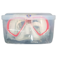 Butterfly Fish 蝴蝶魚 兒童潛水面鏡 MKC2402 白紅 10-18歲適用, 1個