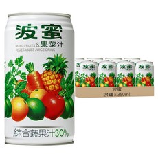 波蜜 果菜汁, 350ml, 24罐