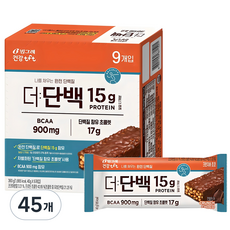더단백 크런치바 초코, 40g, 45개