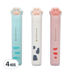 TWINGO Indikay 貓咪迷你剪刀 混合 3入, 4套, 白色, 粉紅色, 藍色