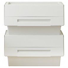 LIVING&TREE 鵜鶘收納箱, 象牙色, 2個