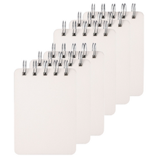 JF公司 J.FOUR 線圈便攜式迷你筆記本 記事本 80張 空白, 6個, 透明