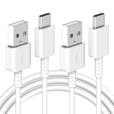 요거 C타입 고속 충전 케이블, 1.5m, 화이트, 2개