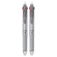 프릭션 슬림 3색 볼펜 0.5mm, 다크실버, 2개