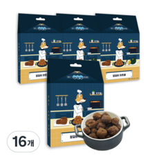 오아오 강아지간식 미트볼, 16개, 단호박, 양갈비살, 80g