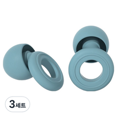 Torapic 防噪音 樓層噪音 睡眠耳塞組 灰藍色, 3套