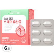 이너랩 365 와이케어 유산균, 30정, 6개