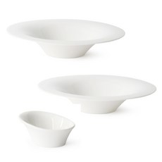 PRELUDE 經典義大利麵餐碗組 白色 24.5cm, 1套, 義大利麵盤 24.5cm 2入+醬料碗