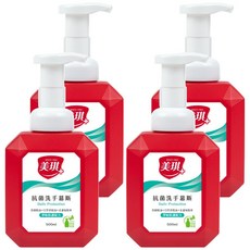 美琪抗菌洗手慕斯 淨味防護，添加橘油＋薄荷精油，500ml, 4瓶