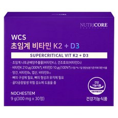 NUTRICORE 超臨界 維他命 K2 + D3, 1個, 30錠