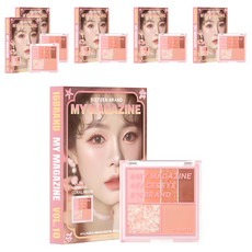 16brand 迷你雜誌彩妝盤 8.5g, Vol.10 Mermaid Coral Mood, 6盒