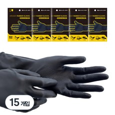 GREAGER 多功能乳膠手套 L, 黑色, 15組