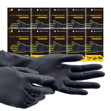 GREAGER 多功能乳膠手套 L, 黑色, 10組