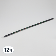 비츠온 사각 몰딩 1호 15mm x 1m, 블랙, 12개