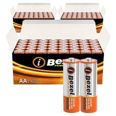 벡셀 아이프라임 알카라인 AA건전지, 40개입, 3개