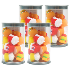 Pinkfoot 速食造型橡皮擦, 4罐, 混色