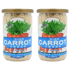 BabyBest 貝比斯特 紅蘿蔔麵條 嚴選食材 健康安心 無添加 台灣製造, 200g, 2罐