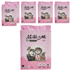 超凝小姐 益生菌除臭豆腐砂 1.5mm極細條砂 抗潮, 2.7kg, 6包, 祕密花園香