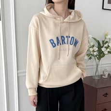 라라온 여성용 레터링 긴팔 후드 티셔츠 TSP1271