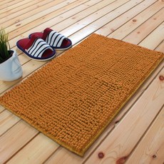 半島良品 超細纖維短毛防滑吸水地墊, 60 x 40cm, 淺咖啡