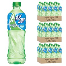 Super Supau 舒跑 運動飲料 寶特瓶 無添加果糖 0脂肪, 590ml, 72瓶