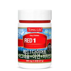 TONG Life Red 1 Diet鋅鎂維他命D保健錠 27g, 30顆, 1罐