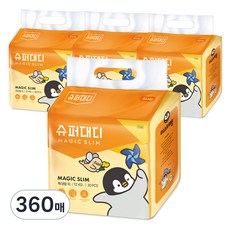 SUPER DADDY Mr.Peng魔法纖薄黏貼型尿布 男女通用, 特大號 (XL), 360張