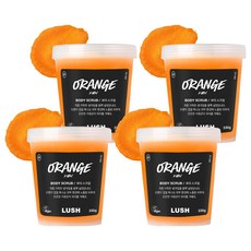 러쉬 오렌지 샤워 바디 스크럽, 330g, 4개
