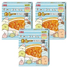 丸美屋角落生物速食甘口咖哩（豬肉+玉米）方便即食 兒童也愛, 160g, 3包