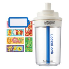LocknLock 樂扣樂扣 奶芙杯 WHT-CN-12, 白色 + 藍色, 420ml, 1個