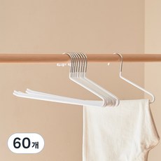진심감성 논슬립 바지걸이, 화이트, 60개