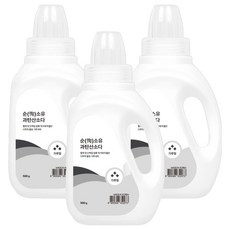 한나 순소유 세탁 표백 과탄산소다 가루형, 500g, 3개