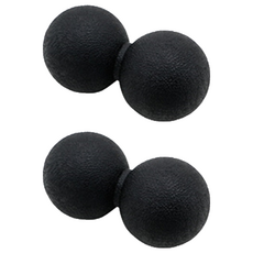 Herb Plus 指壓花生按摩球, 黑色, 2個