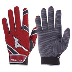 미즈노 MVP 배팅장갑 세트 330384, 레드
