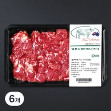 호주산 블랙앵거스 윗등심 국거리용 (냉장), 400g, 6개