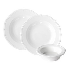 Prelude 簡約線條義大利麵碗2入醬料碗組, 1套, 白色