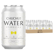 CHU-CHU 啾啾 氣泡水 2.4GV微氣泡, 蜂蜜, 330ml, 24罐