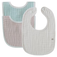 滾邊口水巾圍兜 3件組