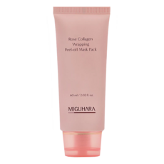 MIGUHARA 玫瑰膠原蛋白面膜 60ml, 玫瑰精華深層保濕, 膠原蛋白緊緻肌膚, 輕鬆撕除方便快捷, 1入, 1組, 1條