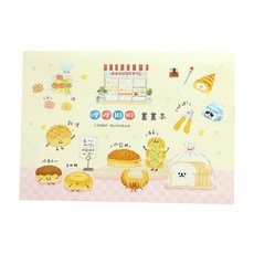 三瑩 哩哩扣扣13K畫畫本 麵包 SB-1351A, 306 x 217mm, 50張, 1本