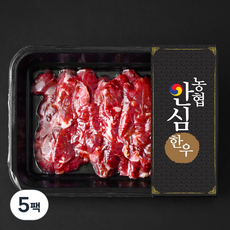농협안심한우 제비추리 1등급 구이용 (냉장), 200g, 5팩