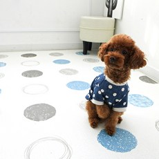 도그방 강아지 매트, 프리도트 스트라이프, 1개