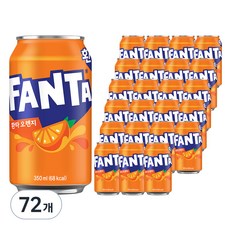 환타 오렌지 탄산음료, 350ml, 72개